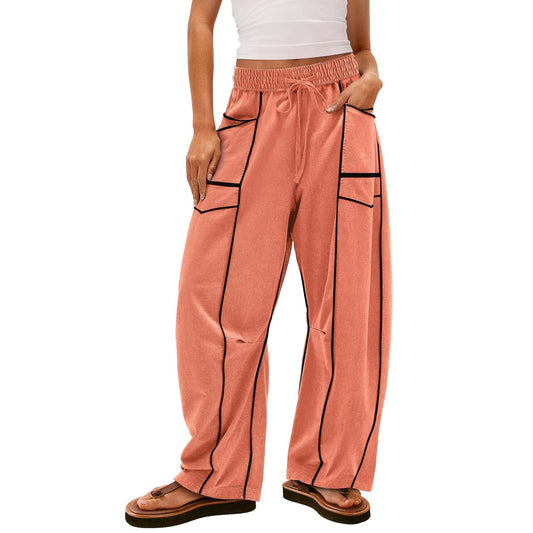 EverrLinked Women's Loose Wide-leg Pants Casual Drawstring Sweatpants